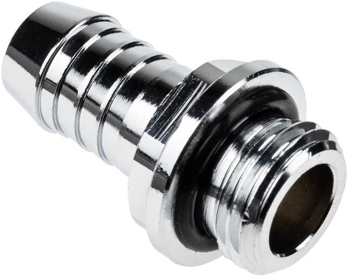 „Alphacool HF“ tiesus jungtis, G1/4 colio vidinis sriegis, 10 mm vidinis skersmuo – chromuotas