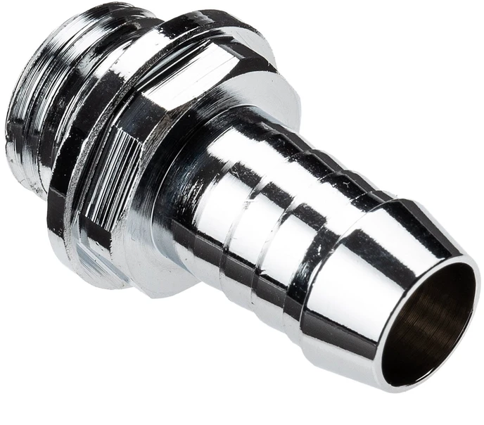 „Alphacool HF“ tiesus jungtis, G1/4 colio vidinis sriegis, 10 mm vidinis skersmuo – chromuotas