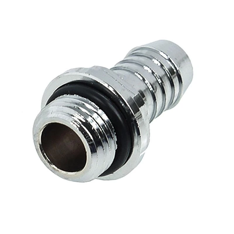 „Alphacool HF“ tiesus jungtis, G1/4 colio vidinis sriegis, 10 mm vidinis skersmuo – chromuotas