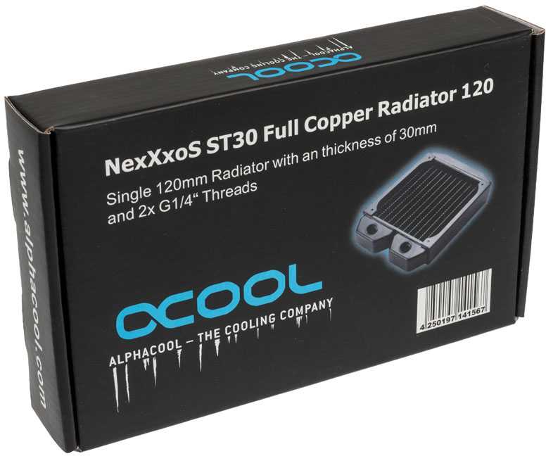 Alphacool NexXxoS ST30 visiškai varinis 120 mm radiatorius