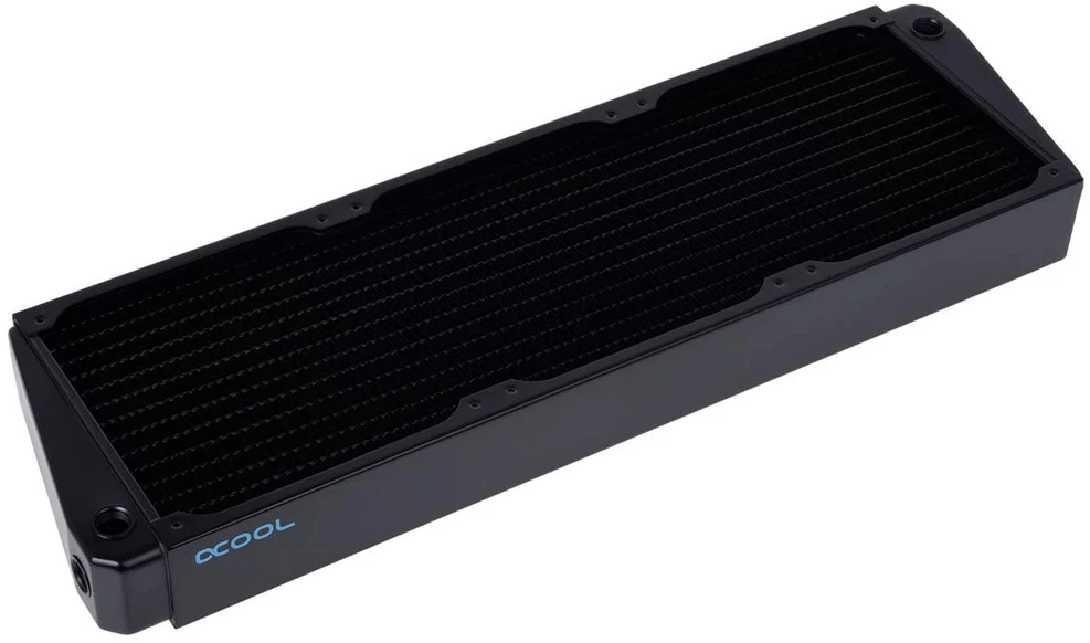 „Alphacool NexXxoS XT45“ varinis „X-Flow“ radiatorius – 420 mm, juodos spalvos