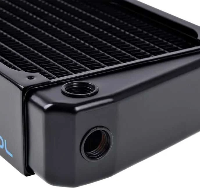 Alphacool „NexXxoS XT45“ varinis „X-Flow“ radiatorius – 360 mm, juodas