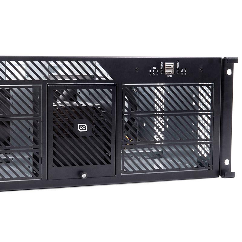 „Alphacool“ priekinis įvesties/išvesties skydelis su USB 2.0, su kabeliu prie serverio korpuso