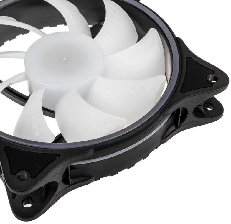 Alphacool Rise Aurora PWM-korpuso ventiliatorius – 120mm, juodos spalvos
