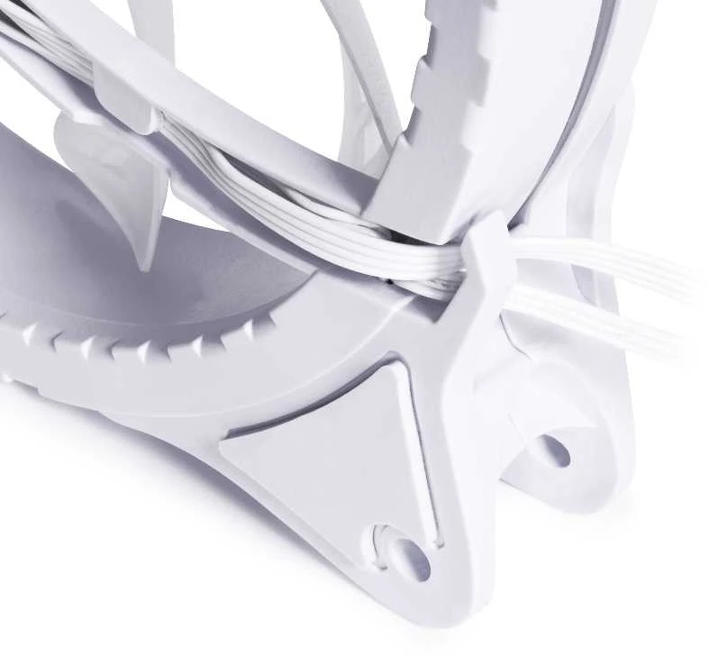 Alphacool Rise Aurora PWM-korpuso ventiliatorius – 140mm, baltos spalvos