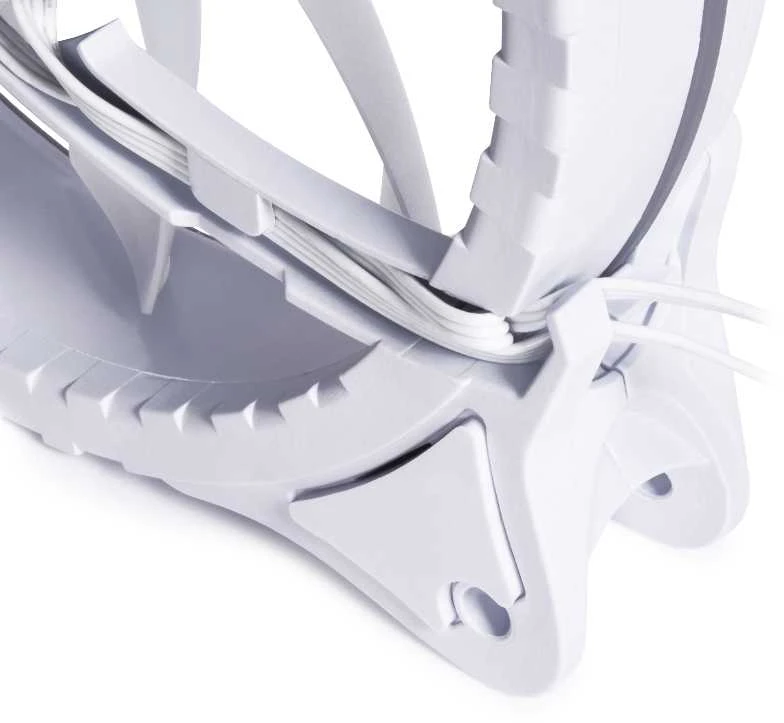 Alphacool Rise Aurora PWM-korpuso ventiliatorius – 120mm, baltos spalvos