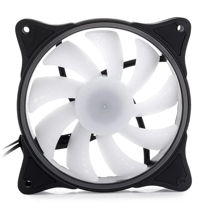 Alphacool Rise Aurora ventiliatorius su permatomomis mentėmis