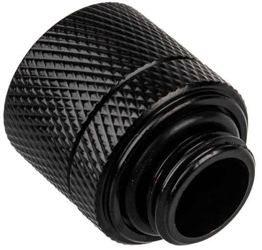 „Alphacool Eiszapfen“ tiesi jungtis, G1/4 colio vidiniu sriegiu į 13/10 mm juodą