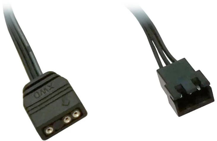 „Alphacool“ jungiamasis kabelis, 3 kontaktų į 3 kontaktų skaitmeninį RGB, 15 cm