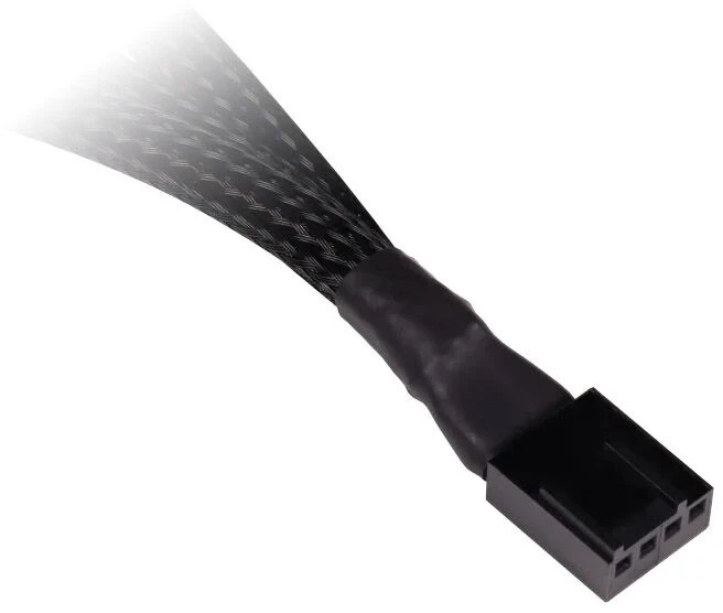 „Alphacool“ Y skirstytuvas, 4 kontaktų į 3 x 4 kontaktų PWM, 15 cm, juodas