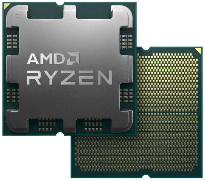 Procesorius AMD Ryzen 5 9600 CPU, 6 Kerne, 5,2 GHz, AM5 (Zen 5) - tray, be kühler