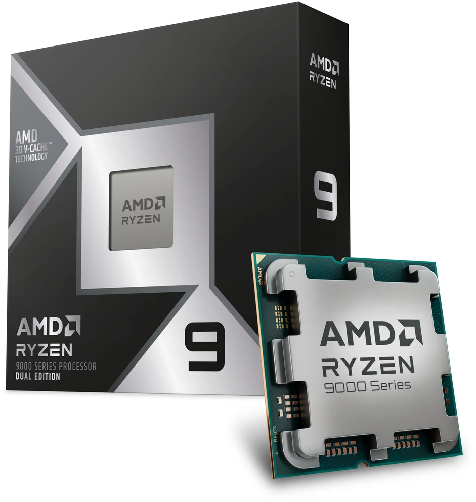 AMD Ryzen 9 9950X3D2 CPU, 16 branduolių, 5,6 GHz, Socket AM5 (Granite Ridge) – dėžutėje, be aušintuvo