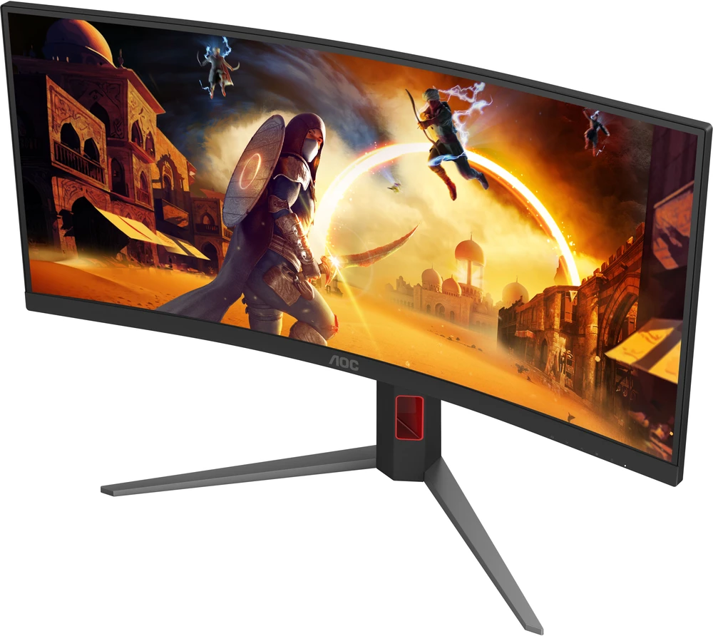 Žaidimų monitorius AOC CU34G4Z, 34" UWQHD (3440x1440) lenktas VA, 21:9, 180Hz, 1ms, FreeSync Premium, HDR