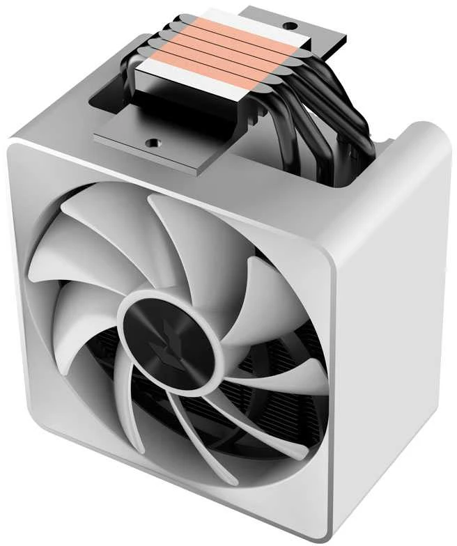 APNX AP1-V CPU Cooler – 120mm, baltos spalvos