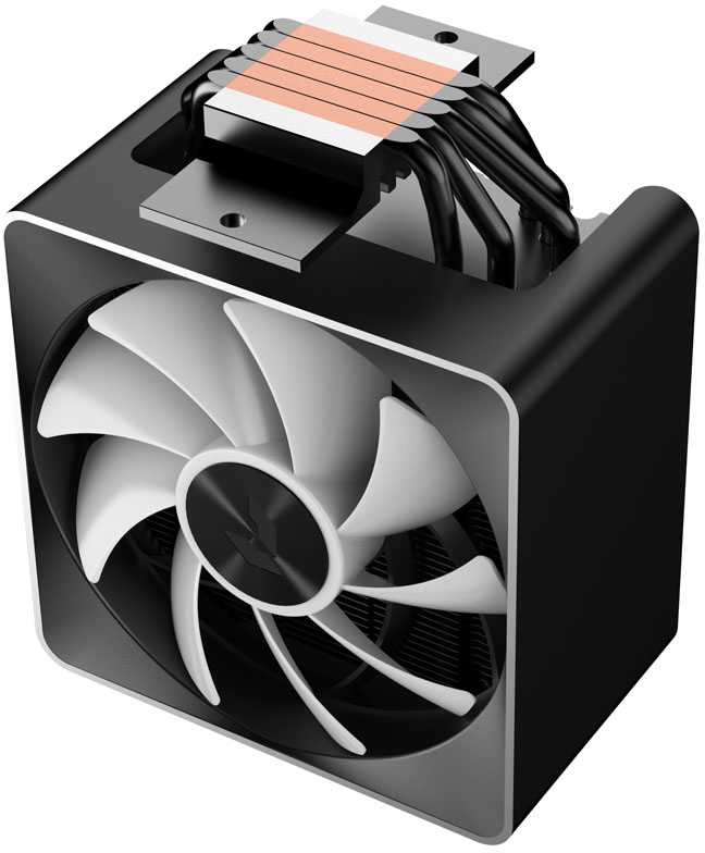 AeroCool APNX AP1-V ARGB Processor Oro vėsintuvas Juodas