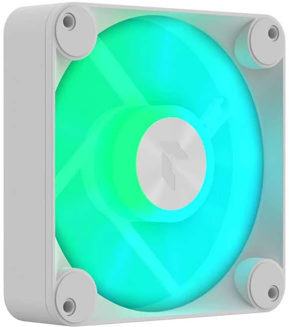 APNX FP1-Q baltas ventiliatorius su RGB apšvietimu