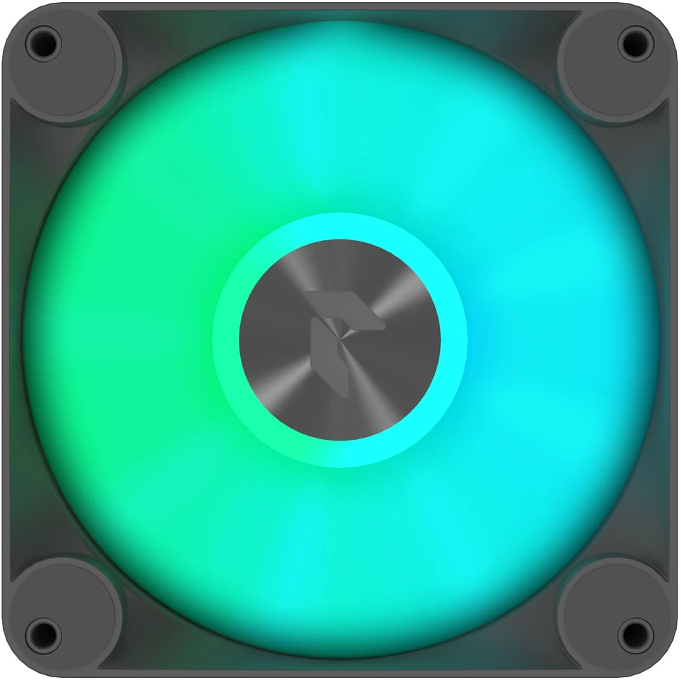 APNX FP1-R PWM Fan, Reverse Blade, PWM, ARGB – 3-Pack, Juodas