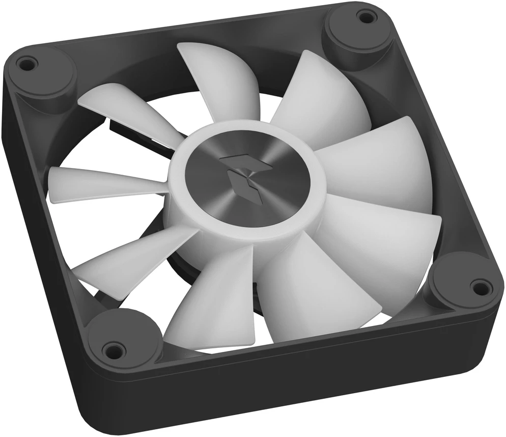APNX FP1-R PWM Fan, Reverse Blade, PWM, ARGB – 3-Pack, Juodas