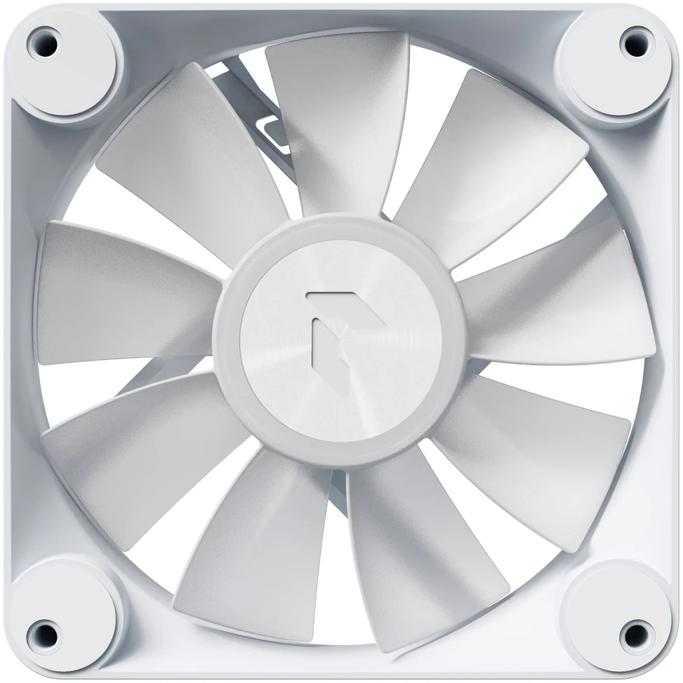 APNX FP1-R PWM ventiliatorius, atvirkštinės mentės, PWM, ARGB – 3 vnt. pakuotė, Baltas