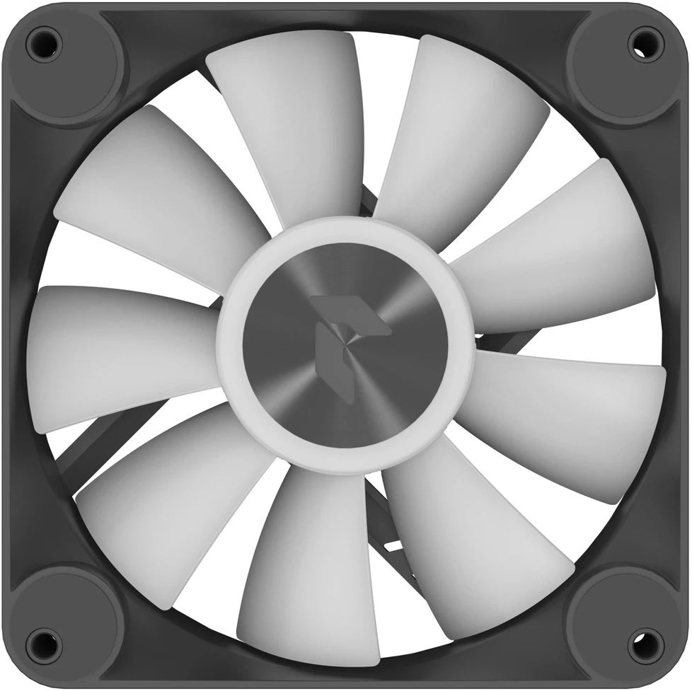 APNX FP1-R PWM Fan, Reverse Blade, PWM, ARGB – 3-Pack, Juodas