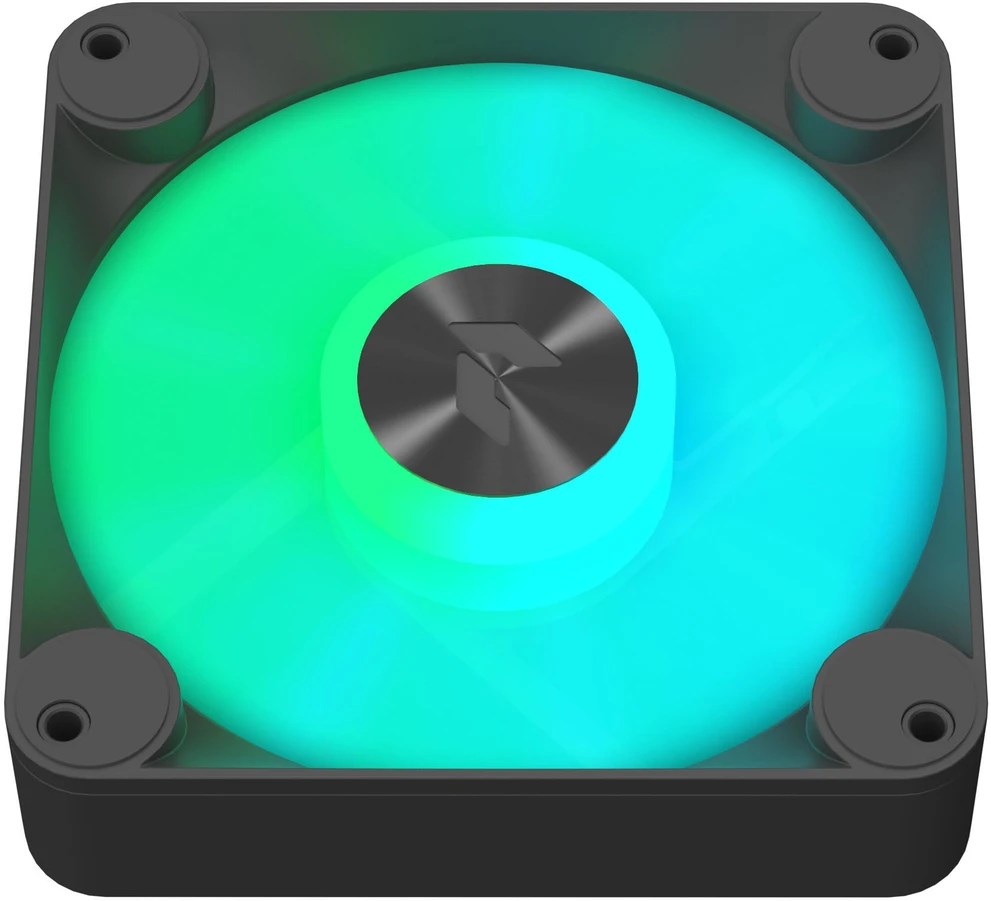 APNX FP1-R PWM Fan, Reverse Blade, PWM, ARGB – 3-Pack, Juodas