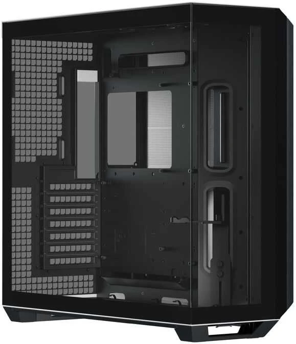 APNX V1 PC-kompiuterio korpusas, Midi-Tower, ATX, Tempered Glass – juodos spalvos / baltos spalvos