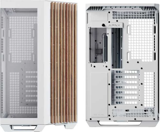 APX APNX V1-W-WT-v1 „Midi Tower“ Balta, Medis