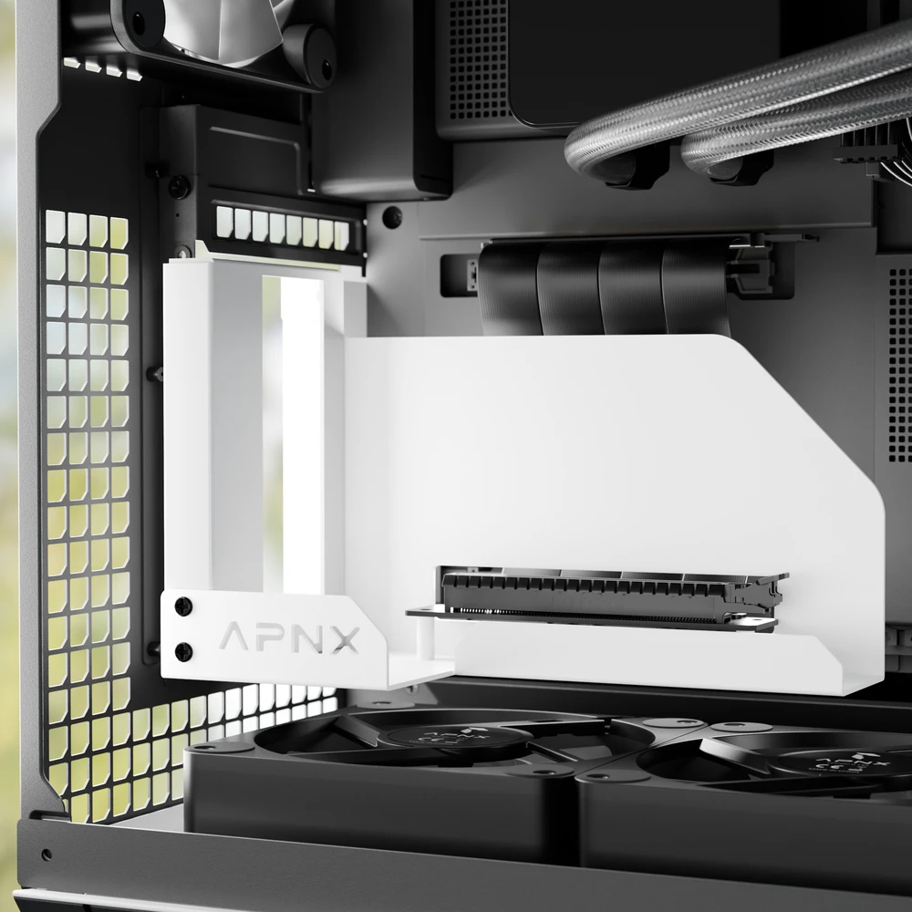 APNX Vertical GPU Mounting Kit 2 – baltos spalvos