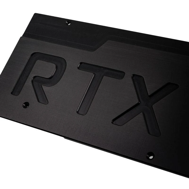 kryographics NEXT RTX 2080 galinė plokštė - matinis juodas metalas