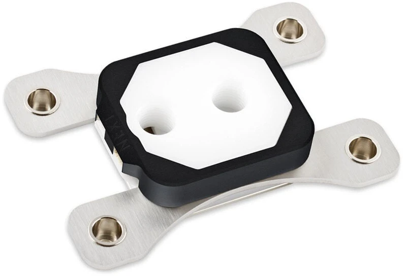 Aqua Computer cuplex kryos NEXT RGBpx AM4/AM5 – Acetal + 925 sidabrinis, juodos spalvos