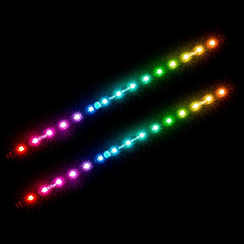 Aqua Computer RGB LED juostos su vaivorykštiniu apšvietimu