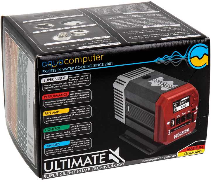 aqua computer Aquastream XT USB 12V Pump – Ultimate Version, OLED