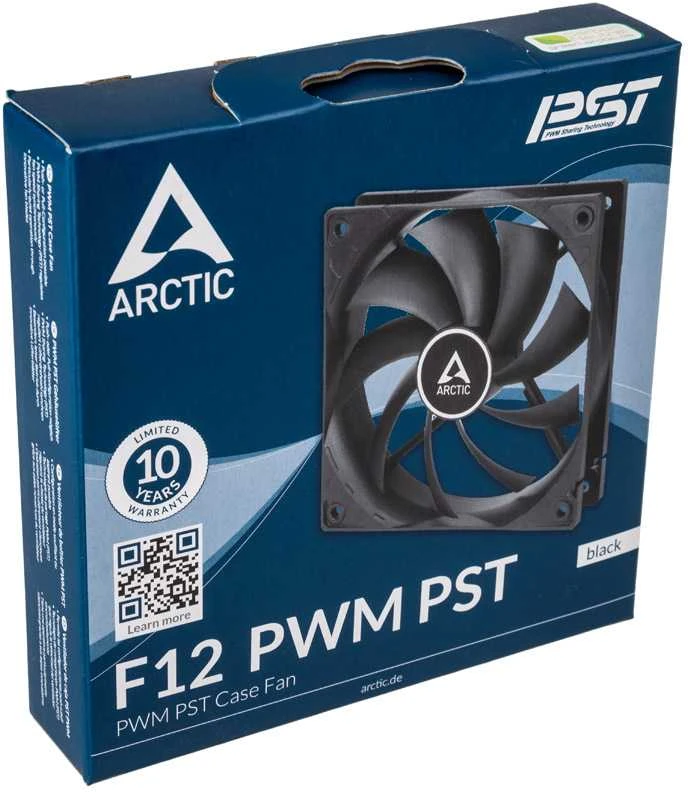 ARCTIC F12 PWM PST juoda