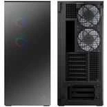 ARCTIC Xtender Mirror kompiuterio korpusas, Mid Tower, E-ATX, RGB, Tempered Glass – juodos spalvos, mirrored