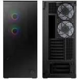 ARCTIC Xtender PC-kompiuterio korpusas, Midi-Tower, E-ATX, RGB, Tempered Glass – juodos spalvos
