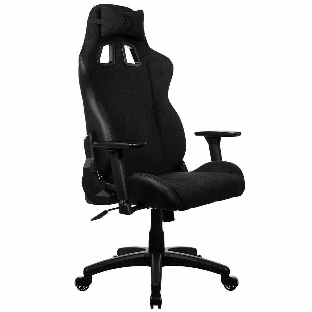 Žaidimų kėdė Arozzi Avanti SoftFabric, Juodos spalvos