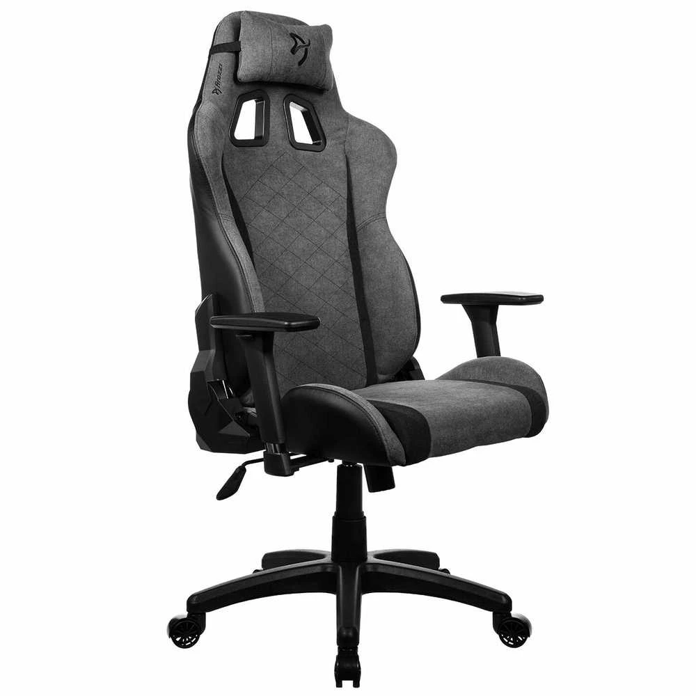 Žaidimų kėdė Arozzi Avanti SoftFabric, Pilkos spalvos