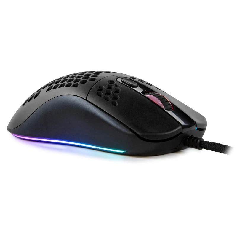 Itin lengva Žaidimų Pelė Arozzi Favo, su RGB pašvietimu, Pixart 3389 sensorius, Omron 20M switches, Juoda