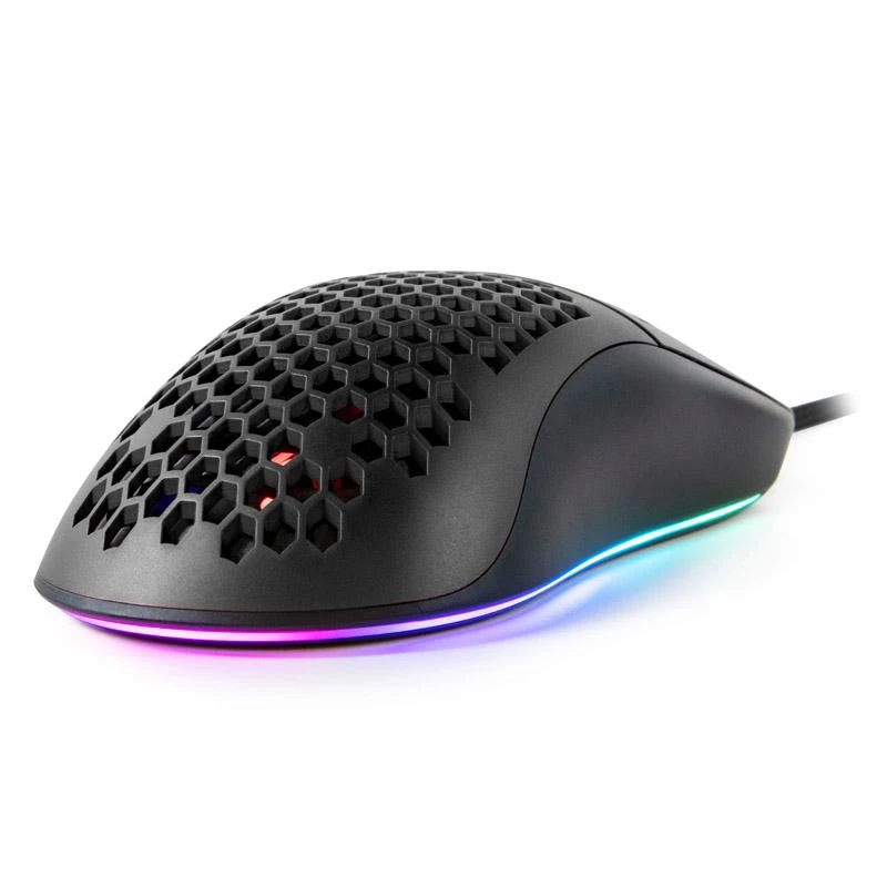 Itin lengva Žaidimų Pelė Arozzi Favo, su RGB pašvietimu, Pixart 3389 sensorius, Omron 20M switches, Juoda