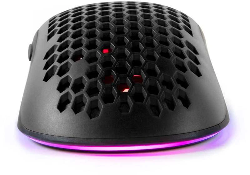 Itin lengva Žaidimų Pelė Arozzi Favo, su RGB pašvietimu, Pixart 3389 sensorius, Omron 20M switches, Juoda