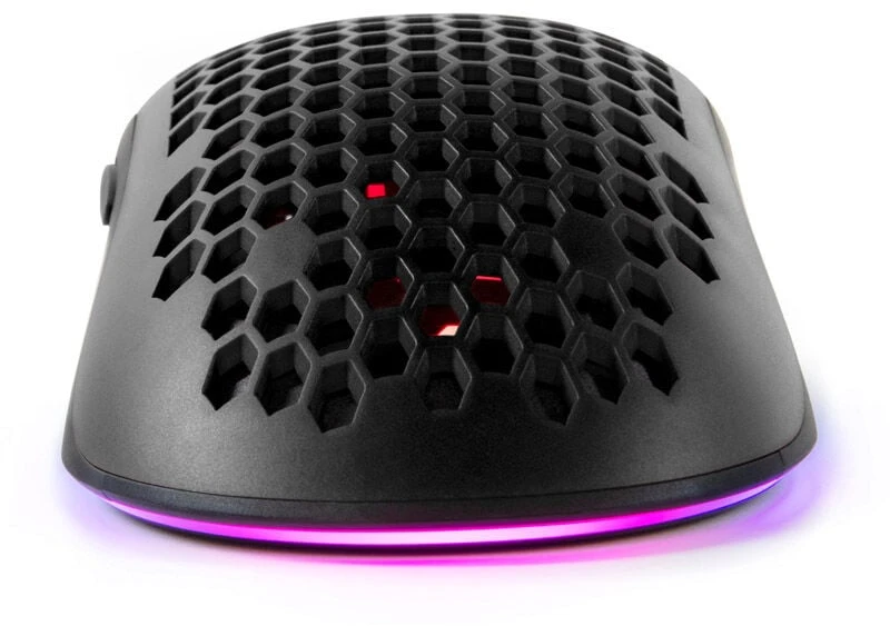 Itin lengva Žaidimų Pelė Arozzi Favo, su RGB pašvietimu, Pixart 3389 sensorius, Omron 20M switches, Juoda