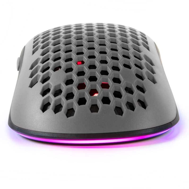 Itin lengva Žaidimų Pelė Arozzi Favo, su RGB pašvietimu, Pixart 3389 sensorius, Omron 20M switches, Pilka-juoda