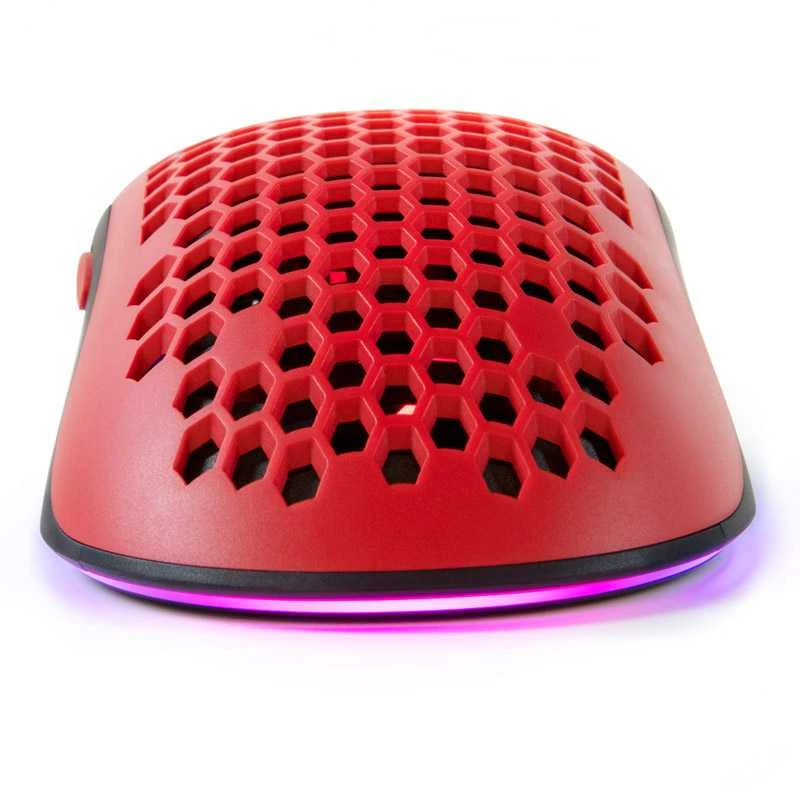 Arozzi Favo Ultra Light Pelė žaidimams, RGB LED light, Raudona/Juodas, Pelė žaidimams