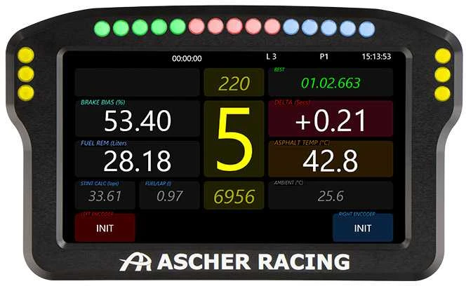 „Ascher Racing“ prietaisų skydelis 5 colių