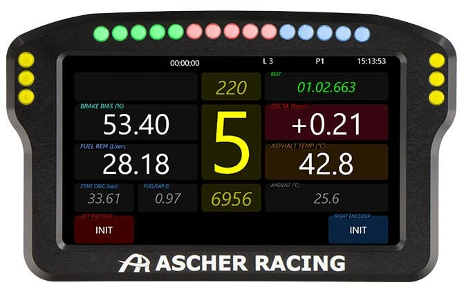 „Ascher Racing“ prietaisų skydelis 5 colių