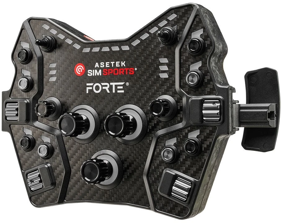 Asetek SimSports Forte GT Button Box V2 – juodos spalvos, oranžinės spalvos