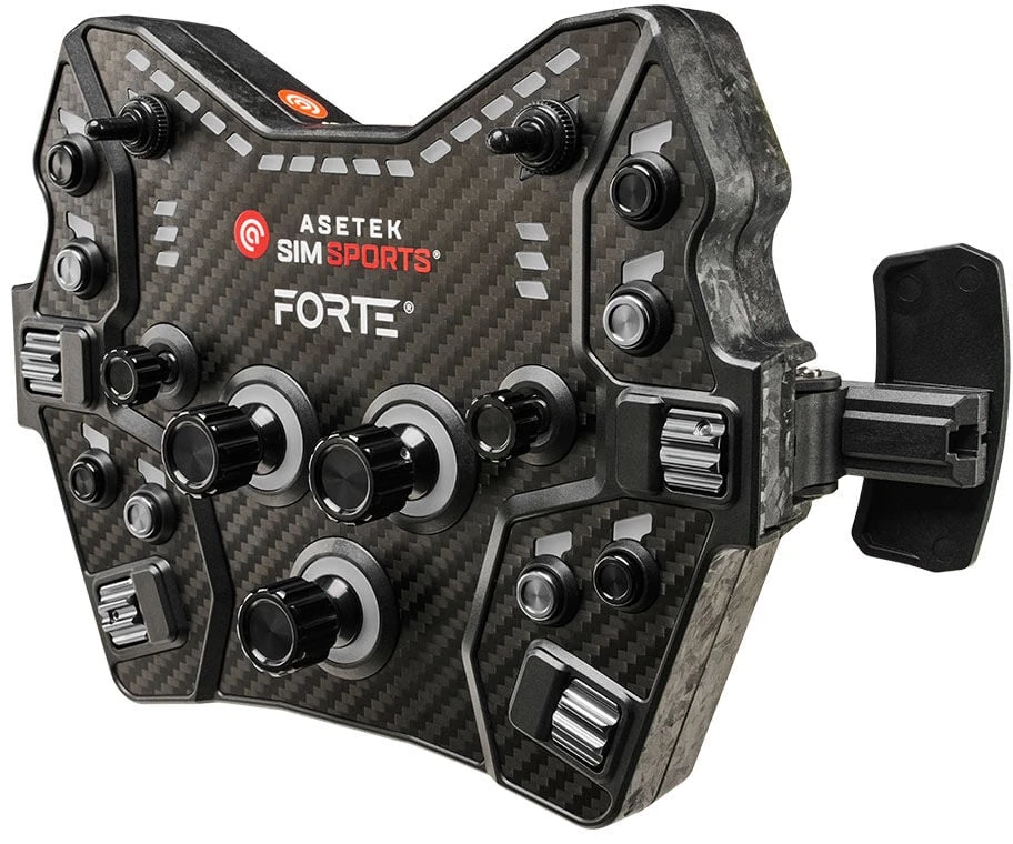 Asetek SimSports Forte GT Button Box V2 – juodos spalvos, oranžinės spalvos