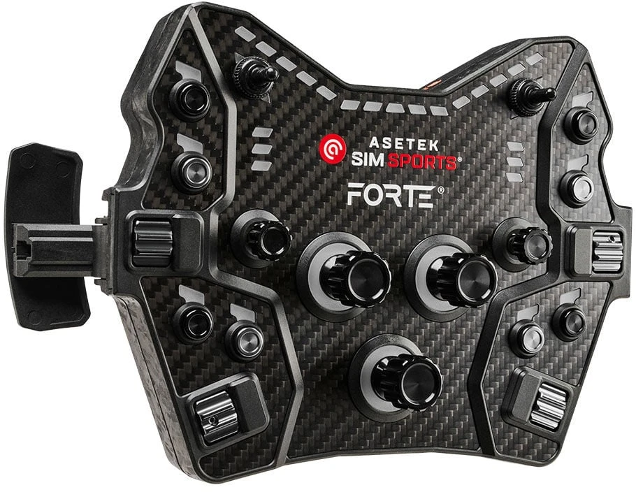 Asetek SimSports Forte GT Button Box V2 – juodos spalvos, oranžinės spalvos