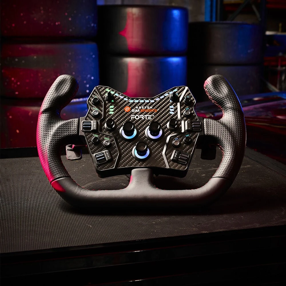 Asetek SimSports Forte GT Button Box V2 – juodos spalvos, oranžinės spalvos