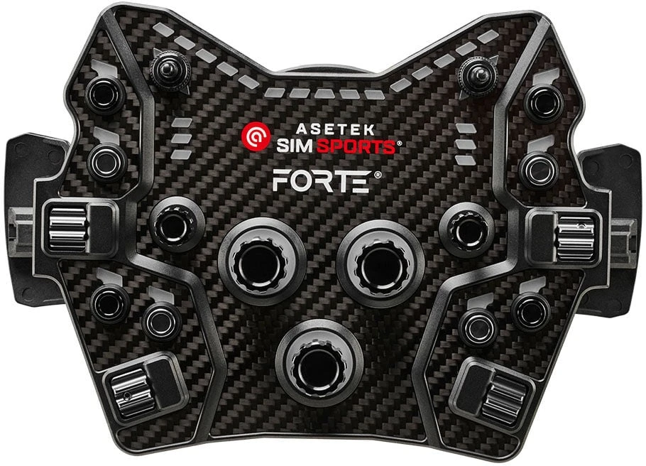 Asetek SimSports Forte GT Button Box V2 – juodos spalvos, oranžinės spalvos